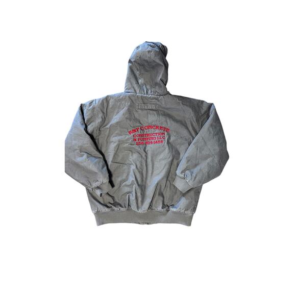 Corner Stone Canvas Quilted Coat Jacket Gray 2XL Embroidered - Picture 2 of 5